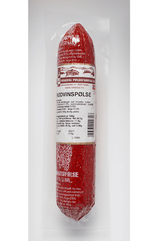 Rødvinspølse 275g