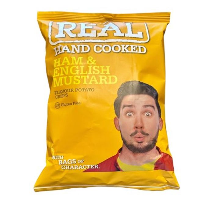 Hovedbilde Real Crisps Ham & Mustard 150g
