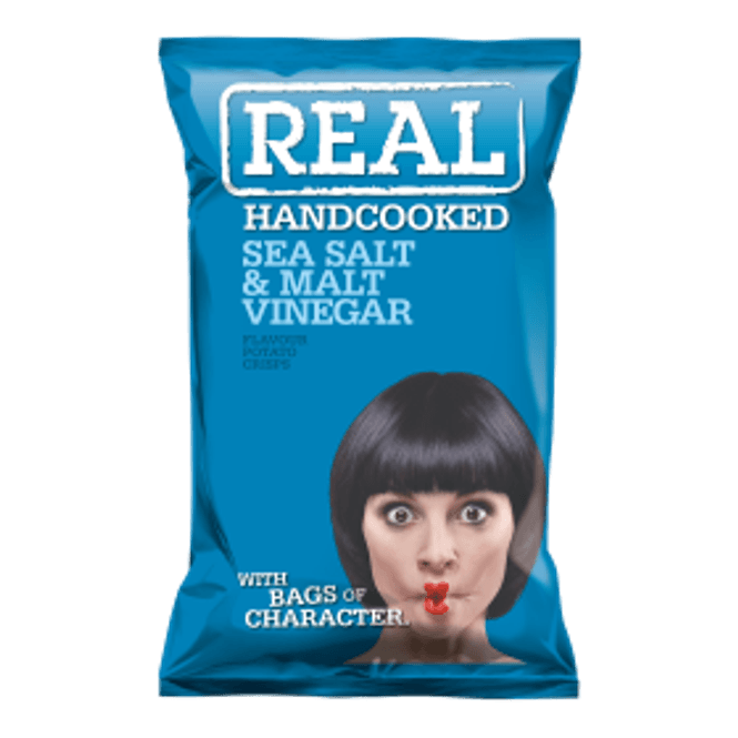 Hovedbilde Real Crisps Salt & Vinegar 150g