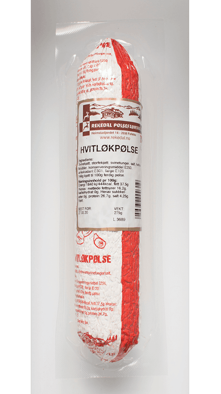 Hvitløkspølse 275g 